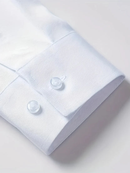 Byron – Elegancka Koszula z Długim Rękawem i Guzikami
