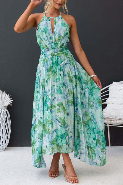 Aloysia – Sukienka Maxi w Kwiatowy Wzór