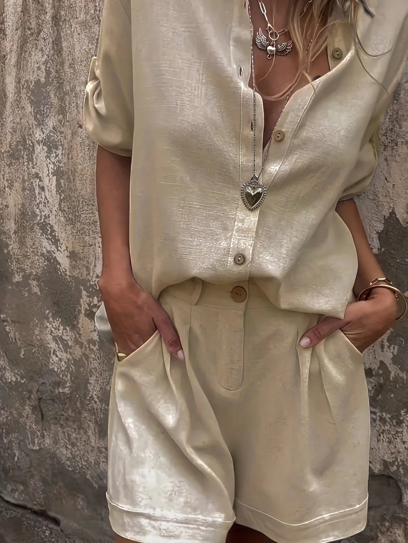 Arampatzi – Stylowy Dwuczęściowy Zestaw Letni