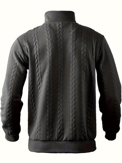 Caleb – Sweter z Zamkiem w Stylu Vintage