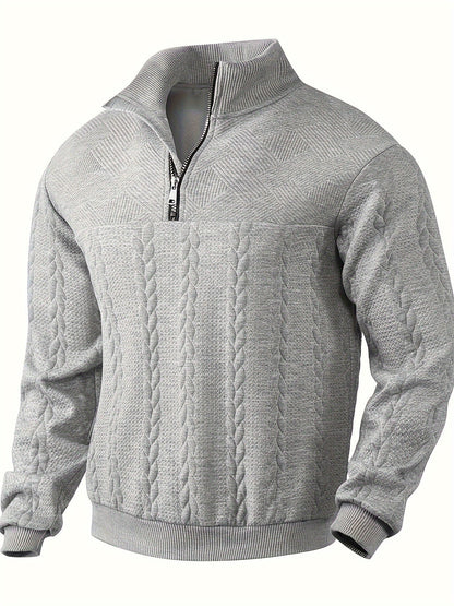 Caleb – Sweter z Zamkiem w Stylu Vintage