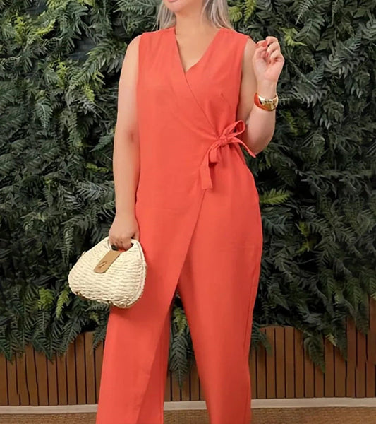 Betsy – Elegancki Kombinezon Bez Rękawów
